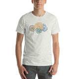 Short-Sleeve Unisex T-Shirt 'Doodle suns'