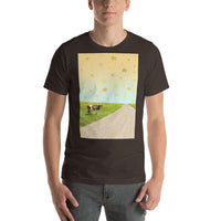 Short-Sleeve Unisex T-Shirt 'cow and stars'