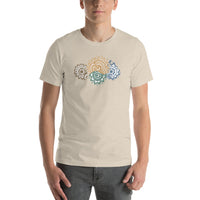 Short-Sleeve Unisex T-Shirt 'Doodle suns'