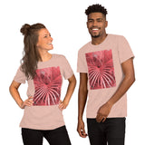 Short-Sleeve Unisex T-Shirt 'Pink Palm tree'