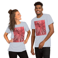 Short-Sleeve Unisex T-Shirt 'Pink Palm tree'