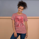 Short-Sleeve Unisex T-Shirt 'Pink Palm tree'