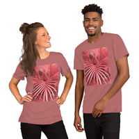 Short-Sleeve Unisex T-Shirt 'Pink Palm tree'