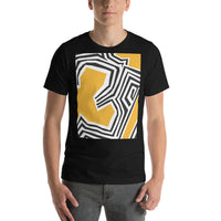 Short-Sleeve Unisex T-Shirt 'Yellow abstract'