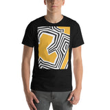 Short-Sleeve Unisex T-Shirt 'Yellow abstract'