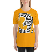 Short-Sleeve Unisex T-Shirt 'Yellow abstract'