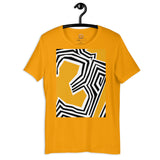 Short-Sleeve Unisex T-Shirt 'Yellow abstract'