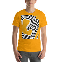 Short-Sleeve Unisex T-Shirt 'Yellow abstract'