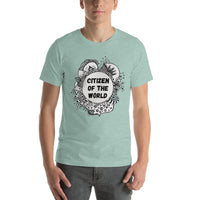 Short-Sleeve Unisex T-Shirt 'citizen of the world'