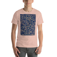 Short-Sleeve Unisex T-Shirt 'letters'