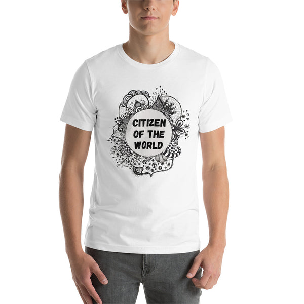 Short-Sleeve Unisex T-Shirt 'citizen of the world'