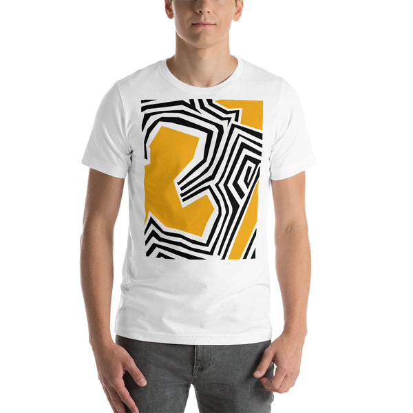 Short-Sleeve Unisex T-Shirt 'Yellow abstract'